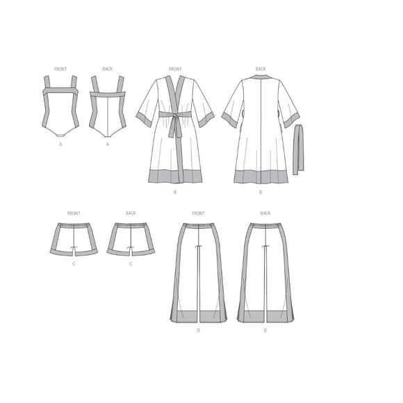 McCall's M8412 Women's Sleepwear & Loungewear W2(20W 22W 24W 26W 28W) - Picture 12 of 12